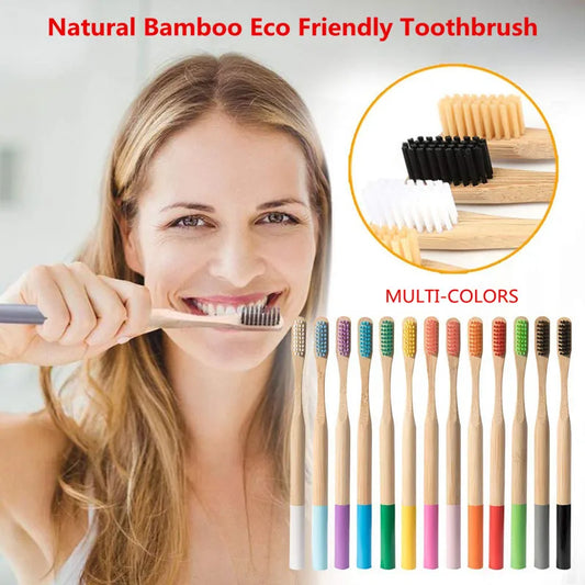 Soft Fibre Bamboo ToothbrushΒ -Β Glowcella
