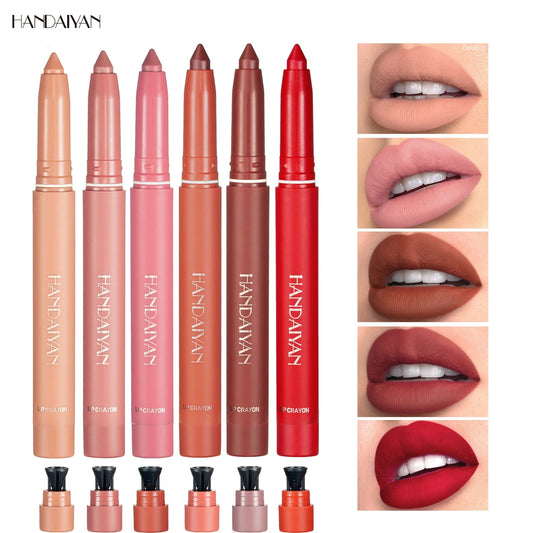 2 in 1 Matte Nude Lipstick & Lip LinerΒ -Β Glowcella
