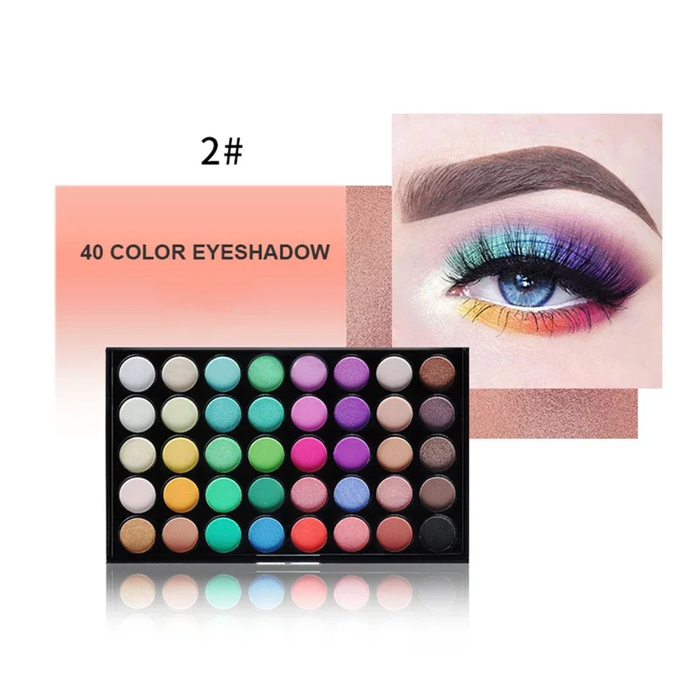 40 Colors Eyeshadow PaletteΒ -Β Glowcella