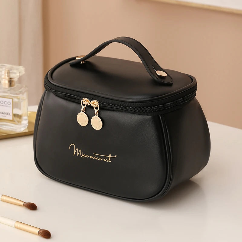 PU Leather Waterproof Cosmetic BagΒ -Β Glowcella