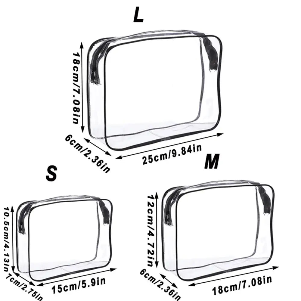 Transparent Cosmetic BagΒ -Β Glowcella