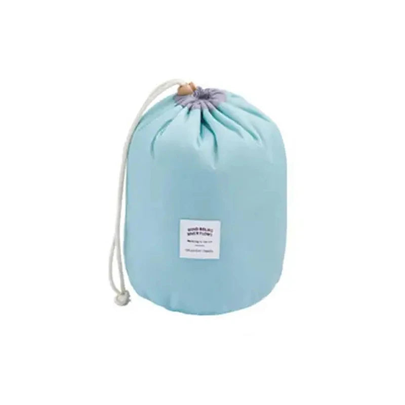 Round Waterproof Makeup BagΒ -Β Glowcella