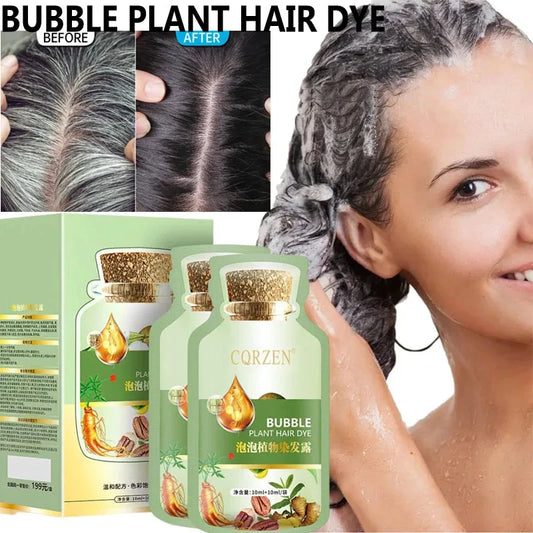 Natural Plant Herbal Hair Dye ShampooΒ -Β Glowcella