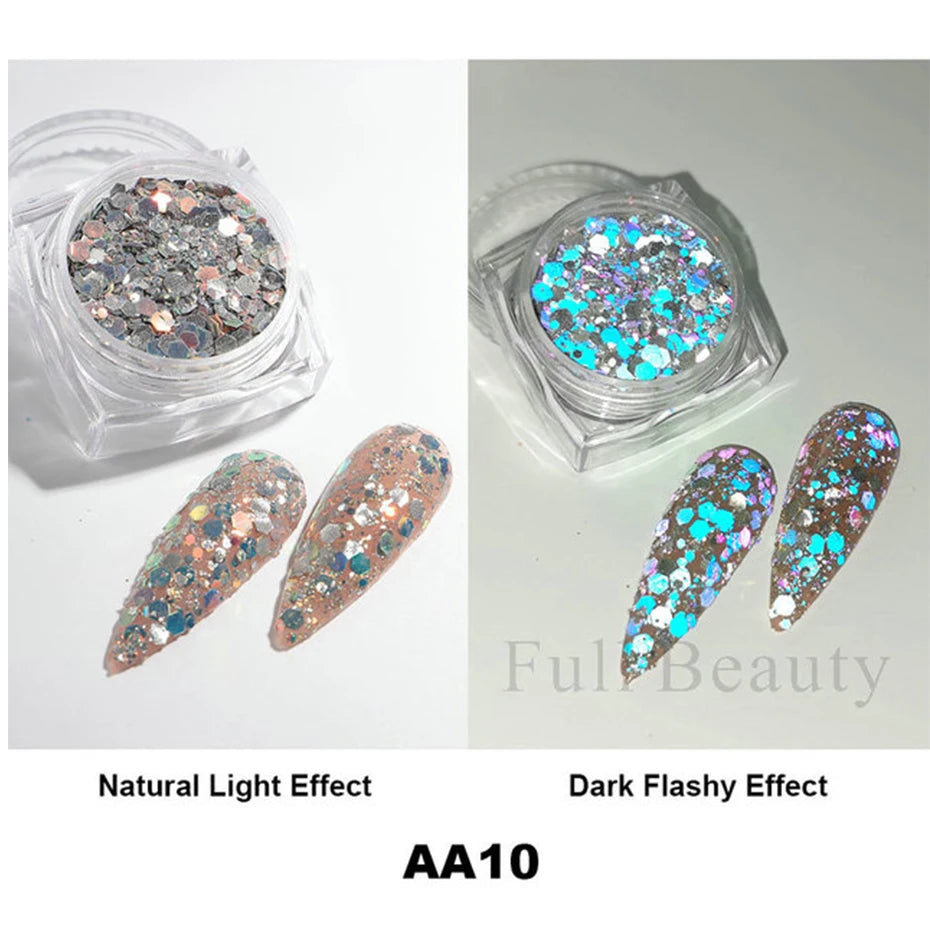 Moonlight Silver Cat Eye Nail Powder -  Glowcella