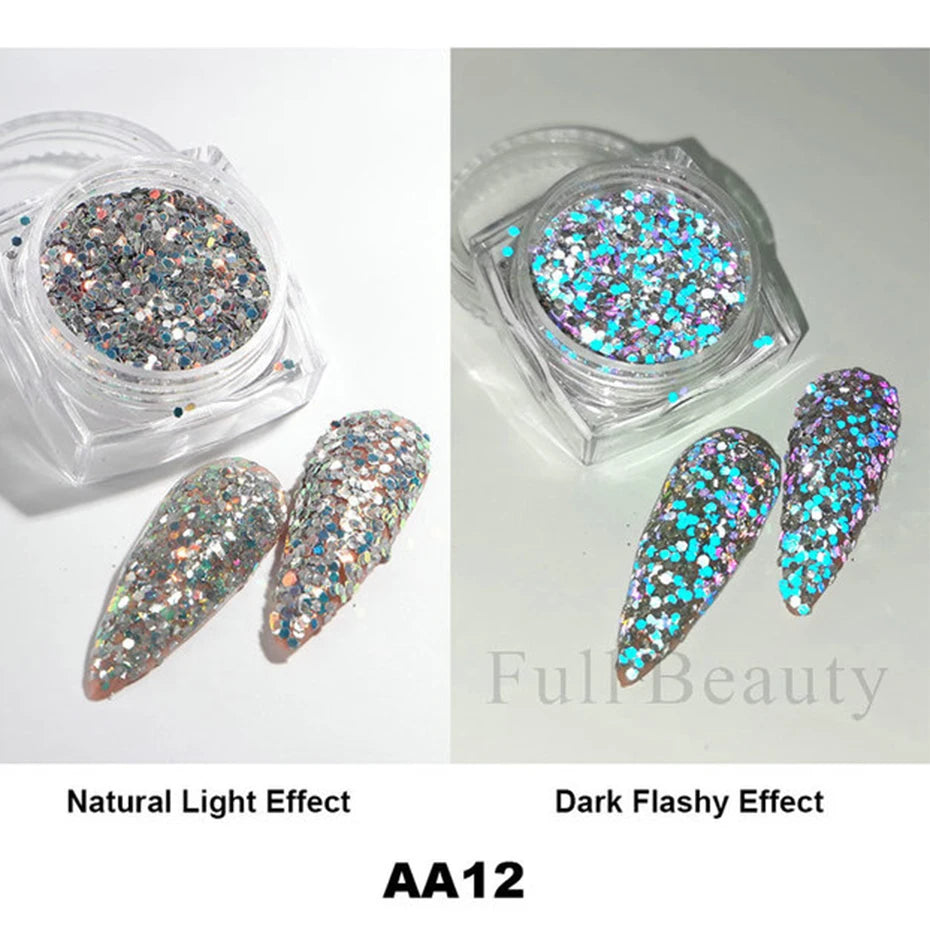 Moonlight Silver Cat Eye Nail Powder -  Glowcella