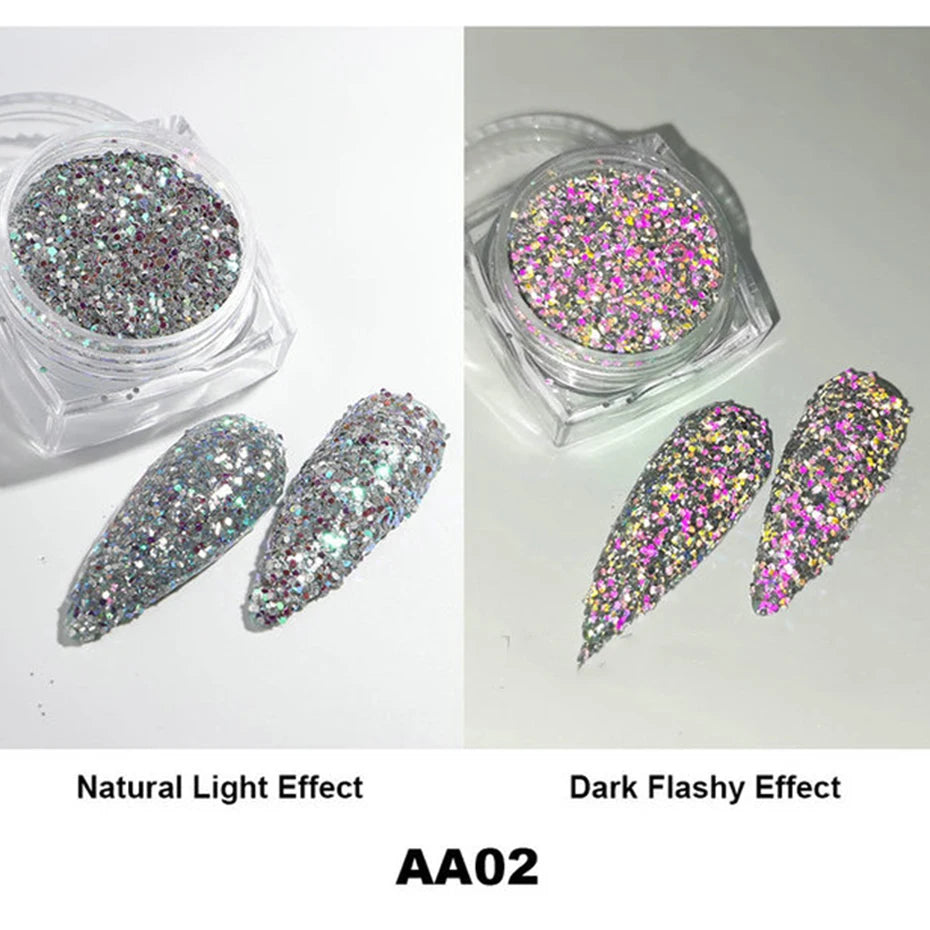 Moonlight Silver Cat Eye Nail Powder -  Glowcella