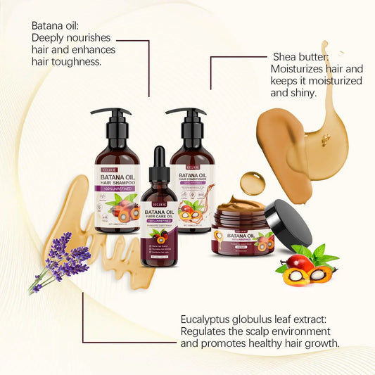 Batana Oil Hair Care Set for Repair -  Glowcella