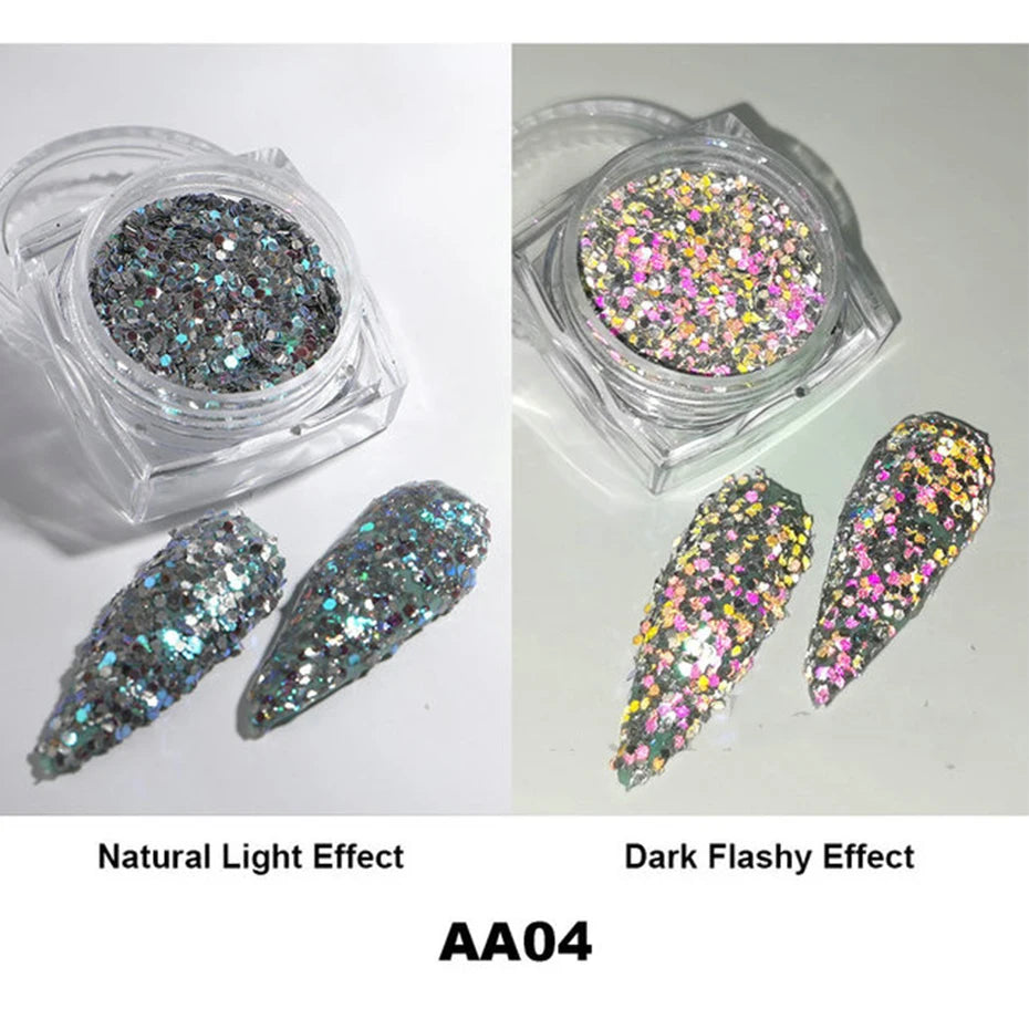 Moonlight Silver Cat Eye Nail Powder -  Glowcella