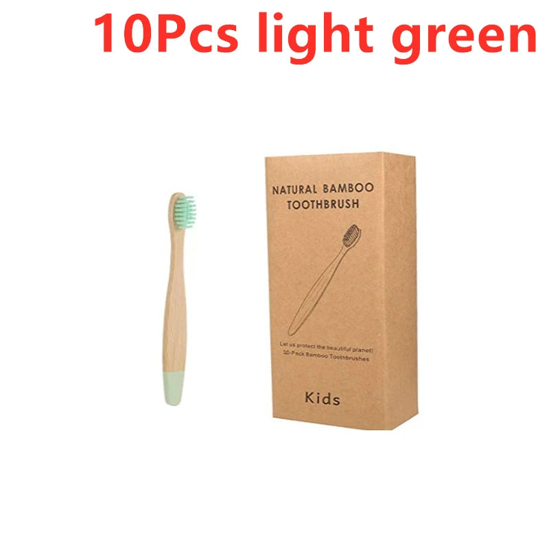 Children’s Cone Shape Bamboo Toothbrush -  Glowcella