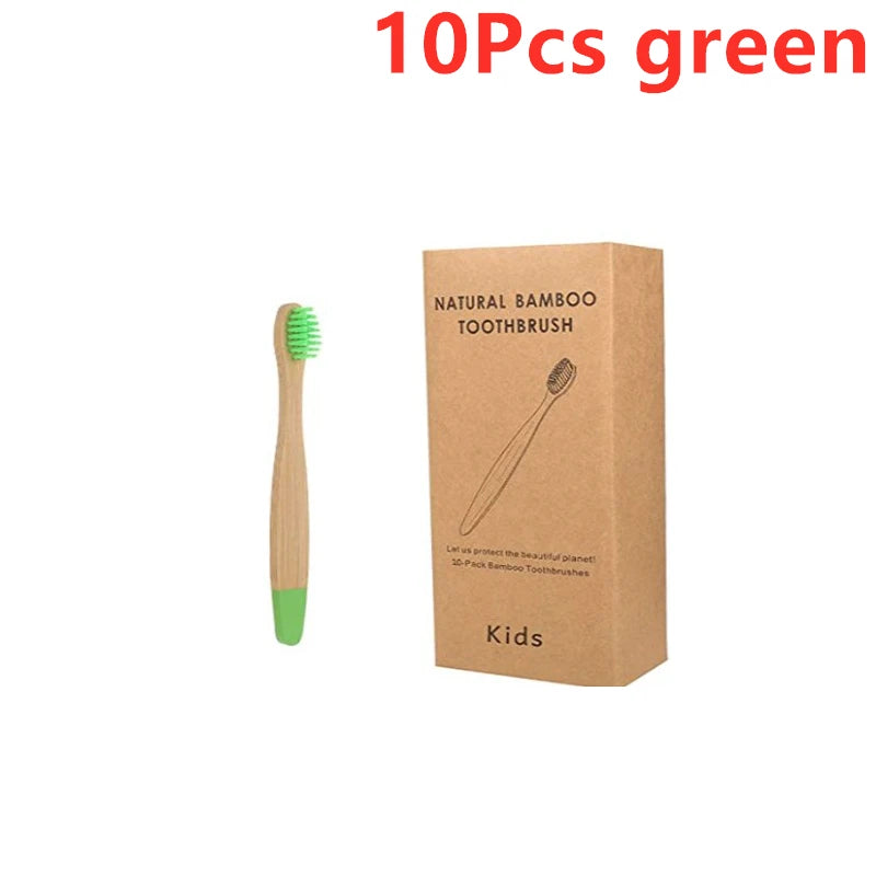 Children’s Cone Shape Bamboo Toothbrush -  Glowcella