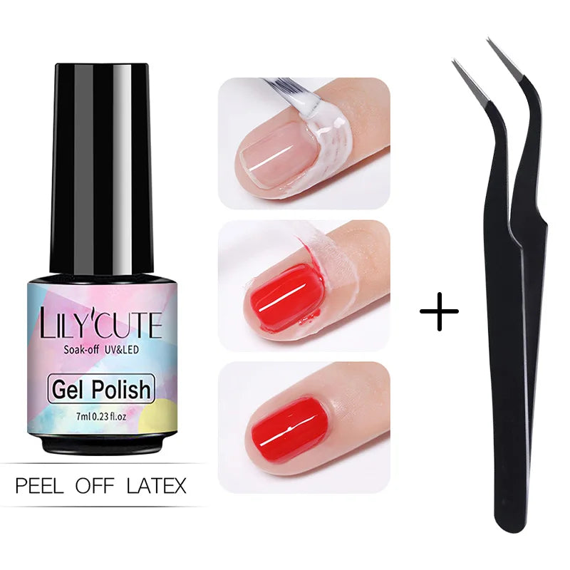 Peel Off Latex Liquid Tape Protect Nail Polish -  Glowcella