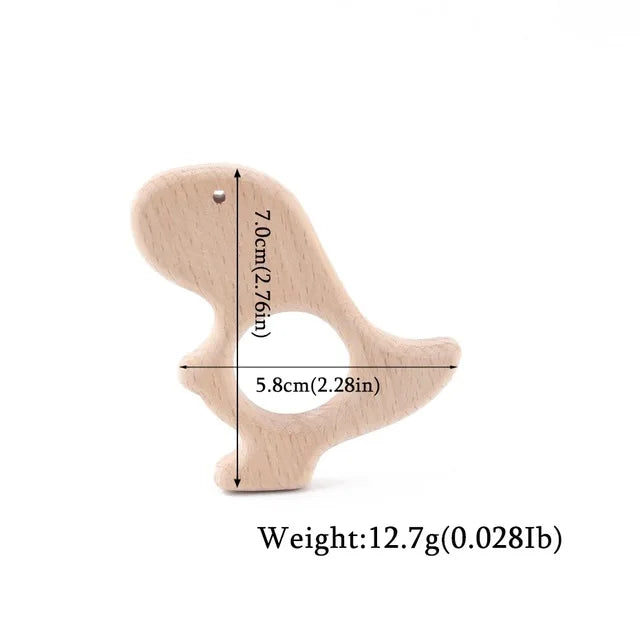 Baby Natural Wood Teething Toy -  Glowcella