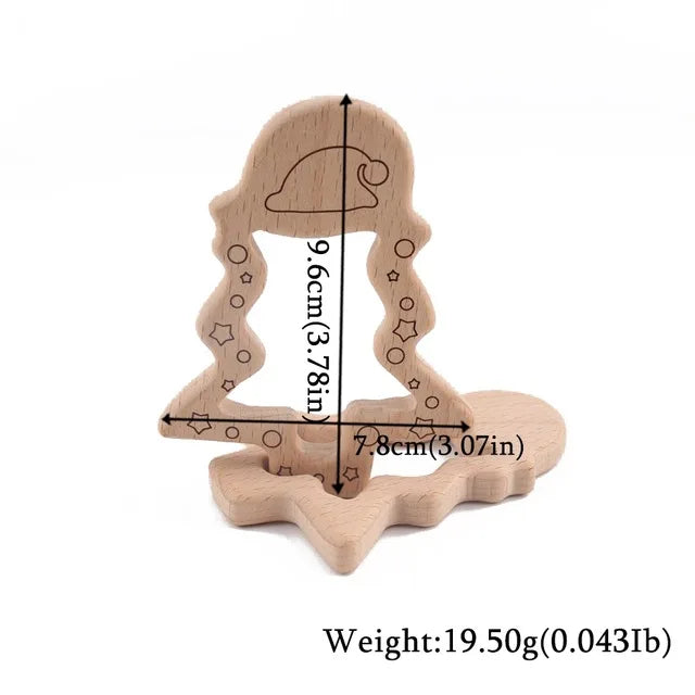 Baby Natural Wood Teething Toy -  Glowcella