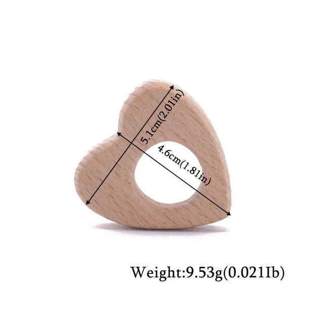 Baby Natural Wood Teething Toy -  Glowcella