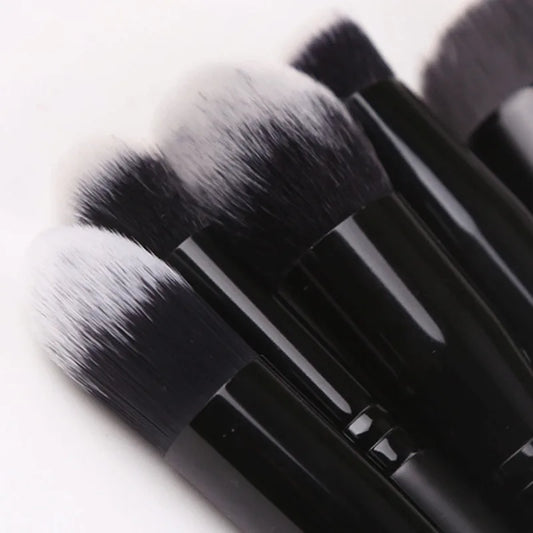 Black Makeup Brushes Set -  Glowcella