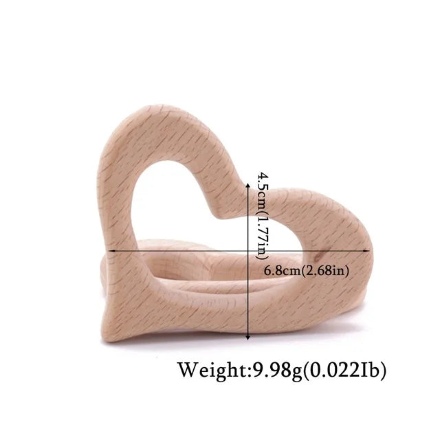 Baby Natural Wood Teething Toy -  Glowcella