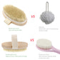 Soft Natural Bristle Dry Skin Body Brush -  Glowcella