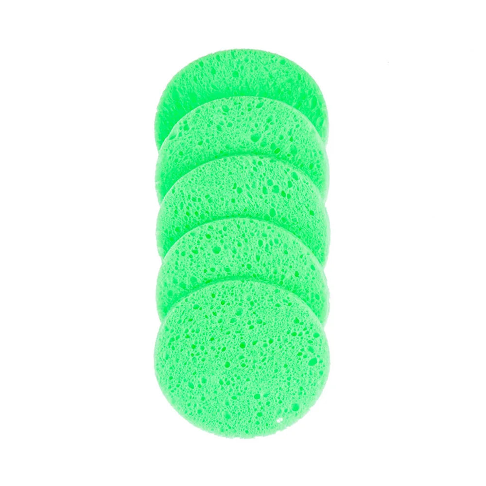 Natural Round Cosmetic Removal Sponge -  Glowcella
