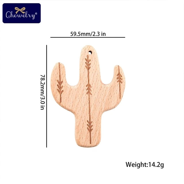 Baby Natural Wood Teething Toy -  Glowcella