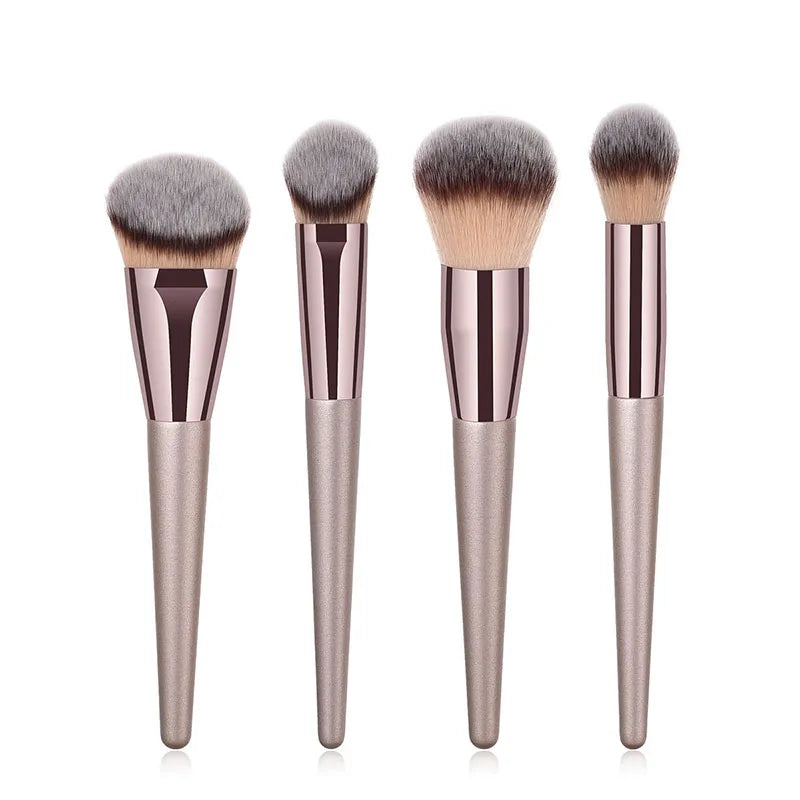 Champagne Makeup Brushes Set -  Glowcella