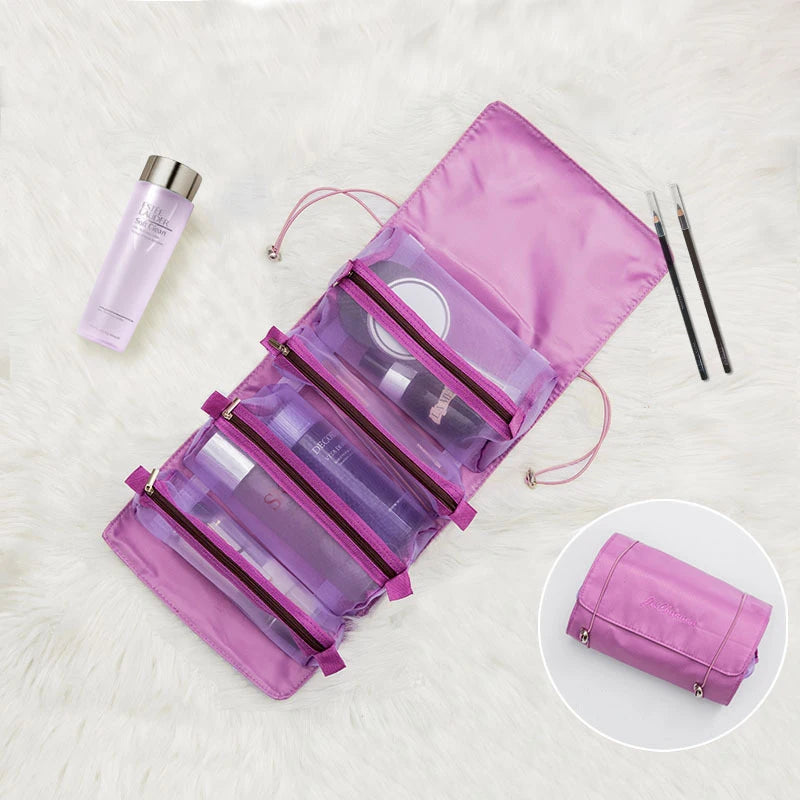 4 in 1 Foldable Nylon Cosmetic Bag -  Glowcella