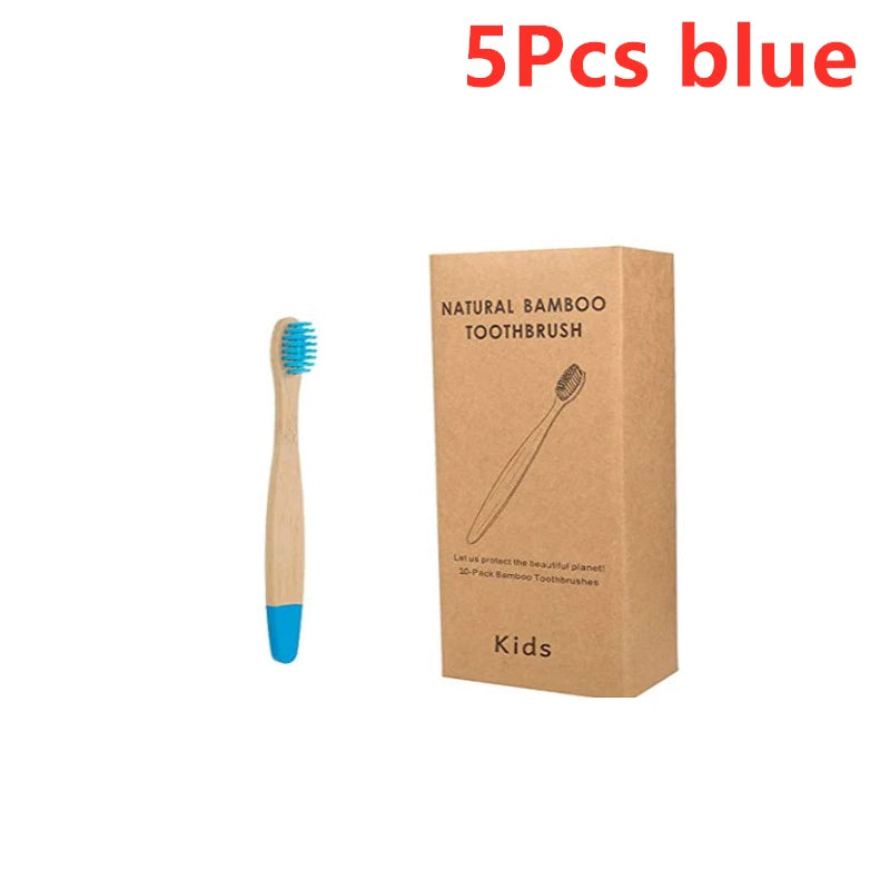 Children’s Cone Shape Bamboo Toothbrush -  Glowcella