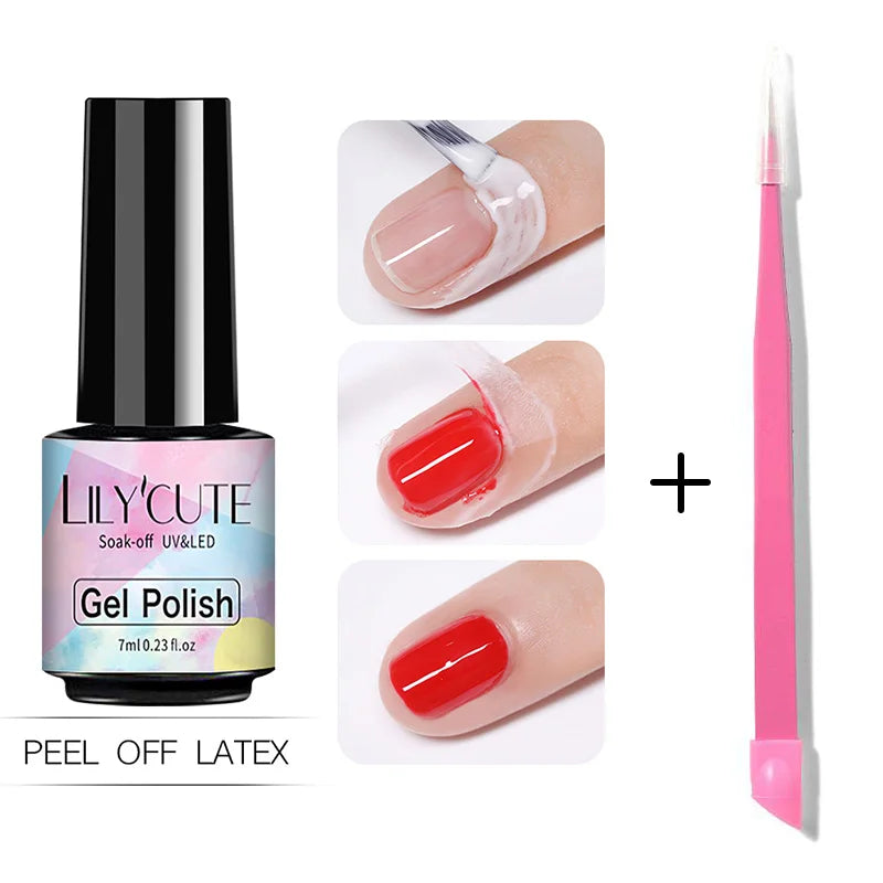 Peel Off Latex Liquid Tape Protect Nail Polish -  Glowcella
