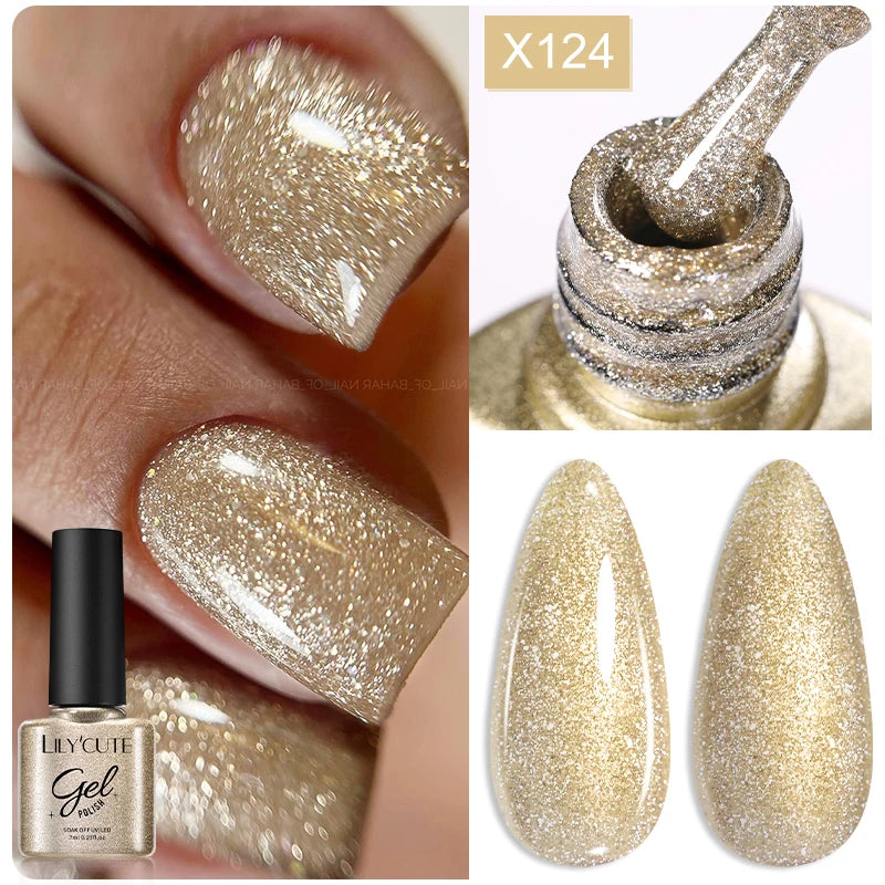 Glitter Gel Liner Nail Polish -  Glowcella