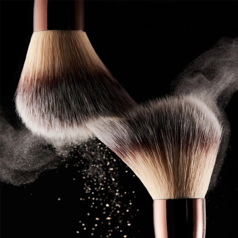 Silver Makeup Brushes Set -  Glowcella