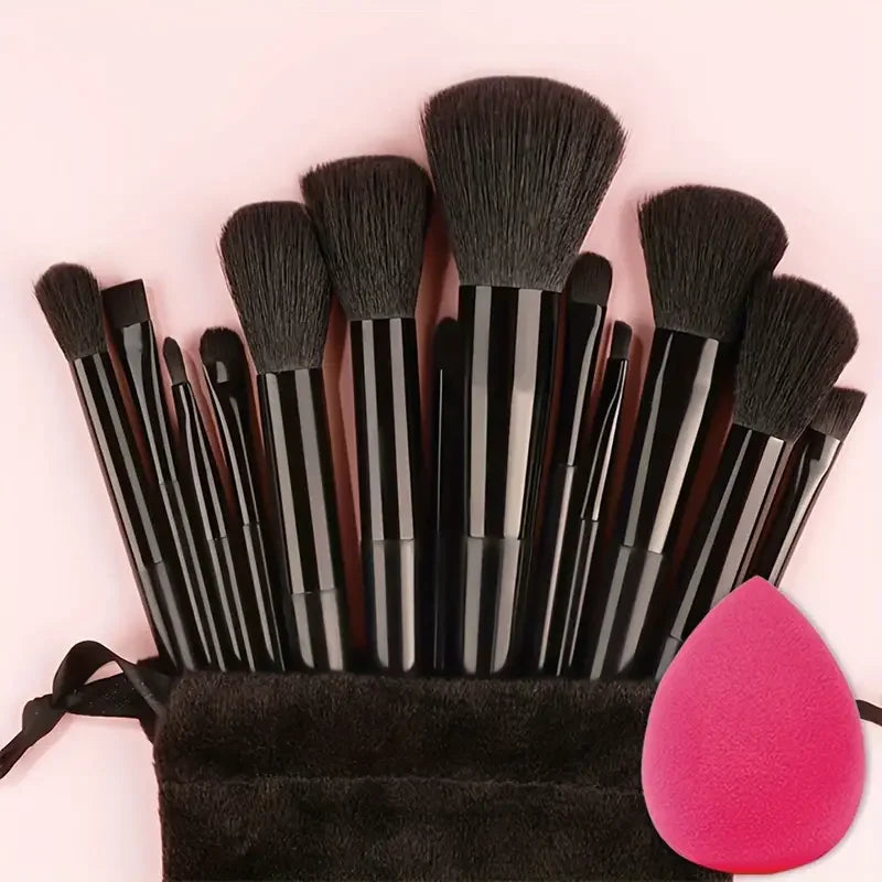 NEW 13PCS Makeup Brush Set Soft Fluffy Eye Shadow Foundation Blush Highlighter Concealer Brush Female Beauty Tool Christmas gift -  Glowcella