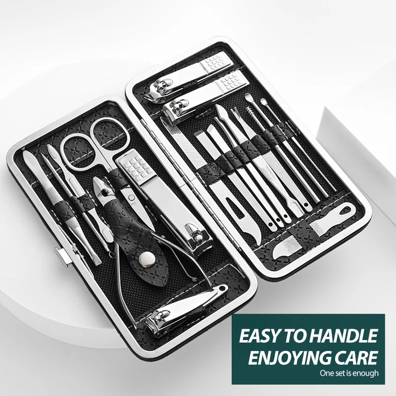 Professional Stainless Steel Pedicure Set -  Glowcella