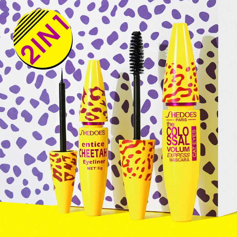 Ultra-Fine 4D Silk Fiber Waterproof Curling Mascara -  Glowcella