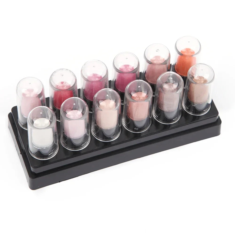12 Colors Waterproof Eyeshadow Pencil Set -  Glowcella