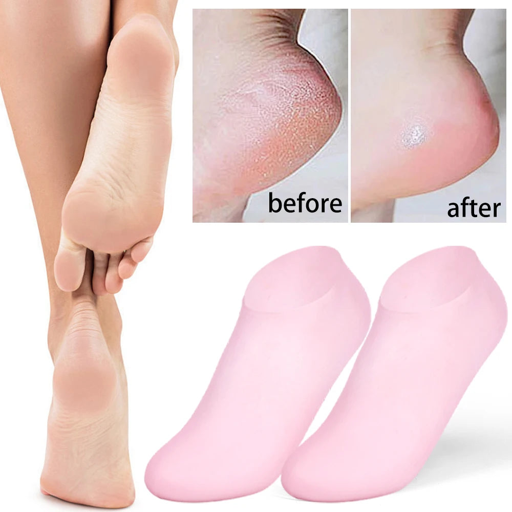 Silicone Moisturizing Foot Socks -  Glowcella