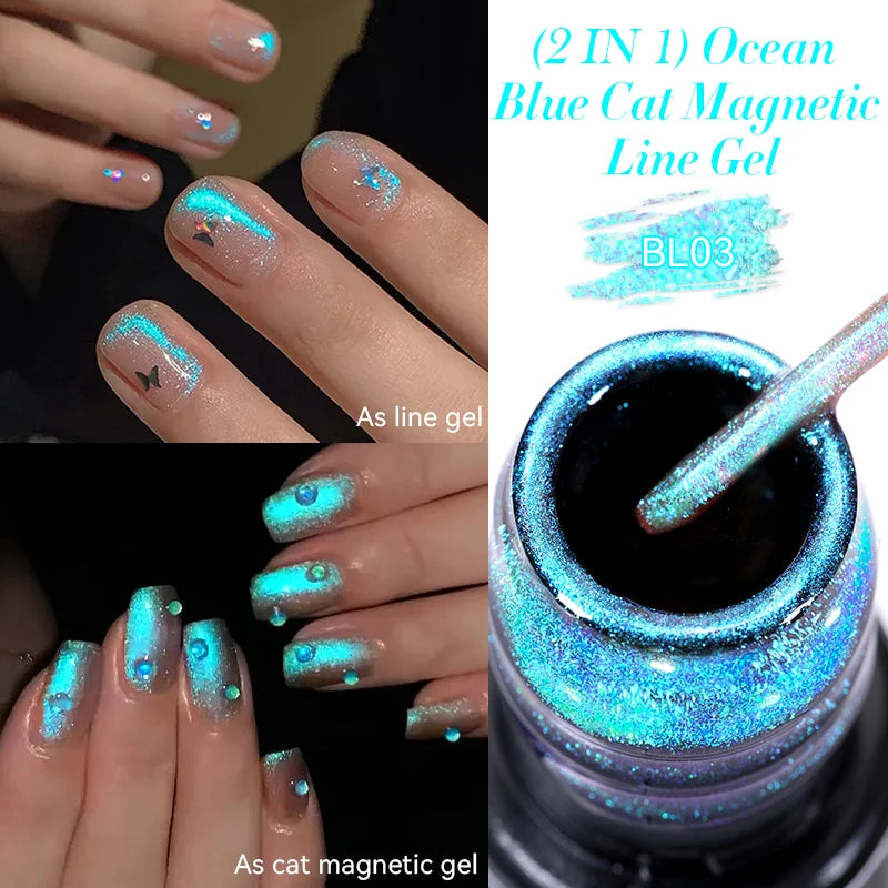 Glitter Gel Liner Nail Polish -  Glowcella