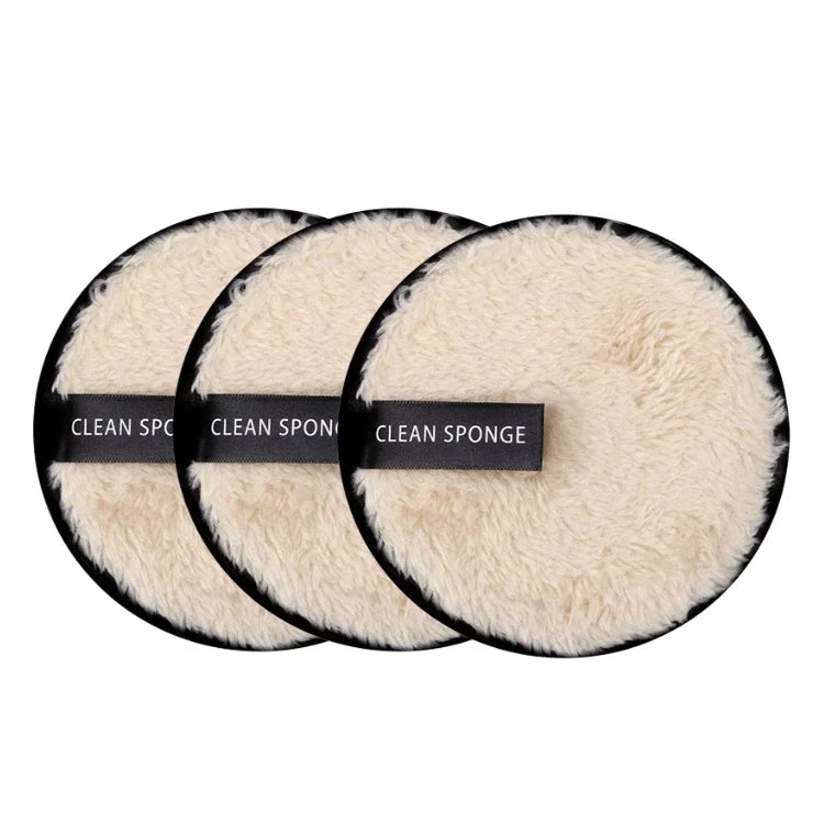 3Pcs Reusable Makeup Remover Pads -  Glowcella