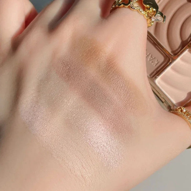 4 Color Face Highlighter Palette -  Glowcella