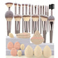 Complete Professional Make Up Brush Set -  Glowcella