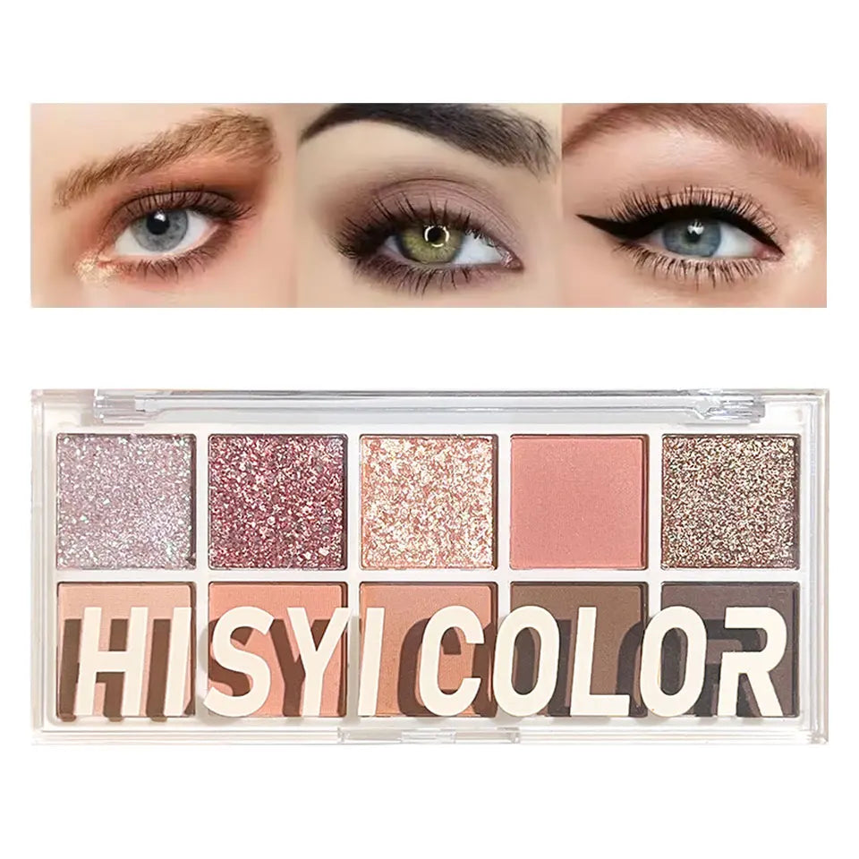 Rose Pink Color Eyeshadow Palette -  Glowcella
