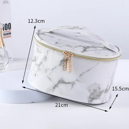 Marble Cosmetic Bag -  Glowcella