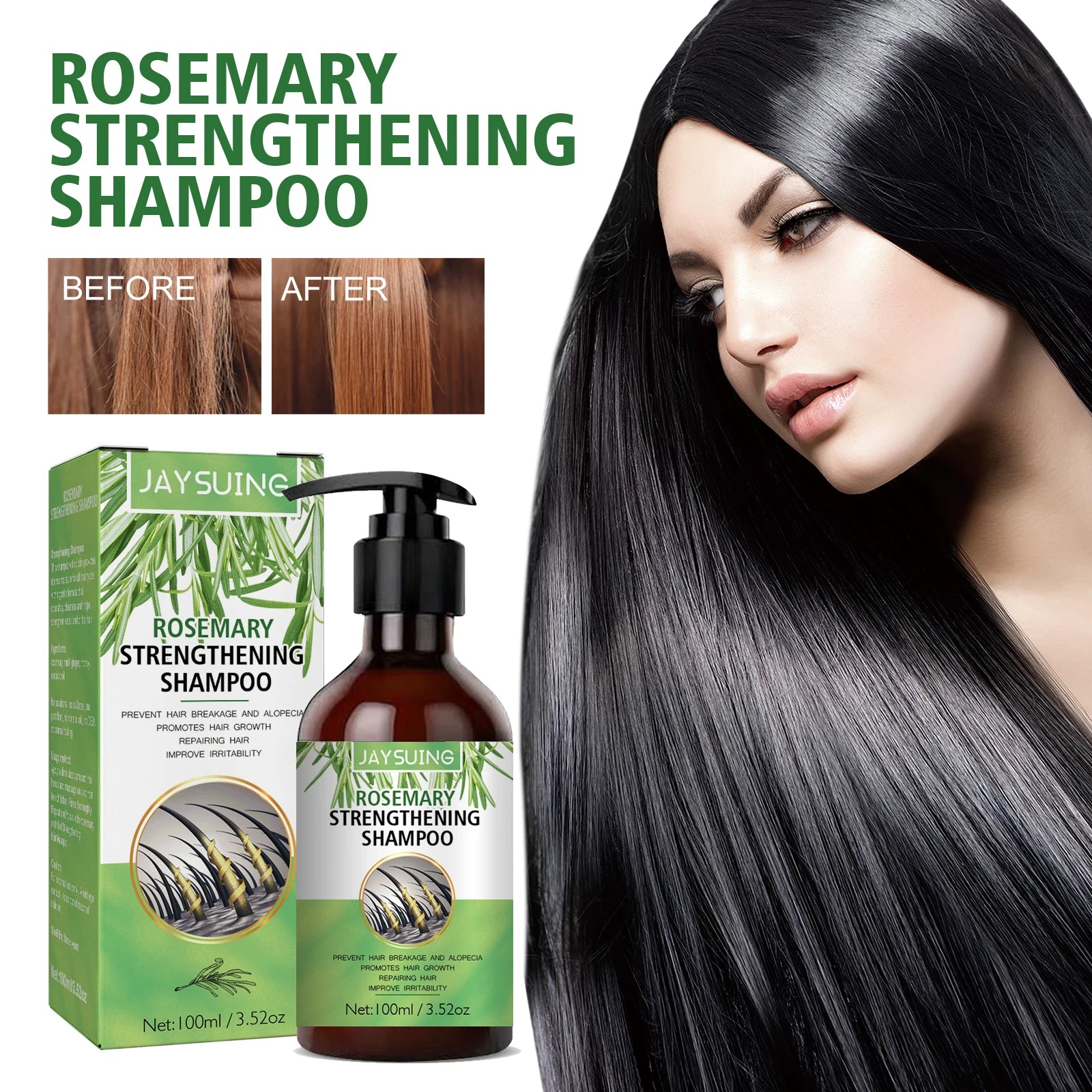Rosemary Shampoo for Damaged Hair -  Glowcella