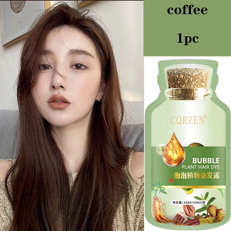 Natural Plant Herbal Hair Dye Shampoo -  Glowcella