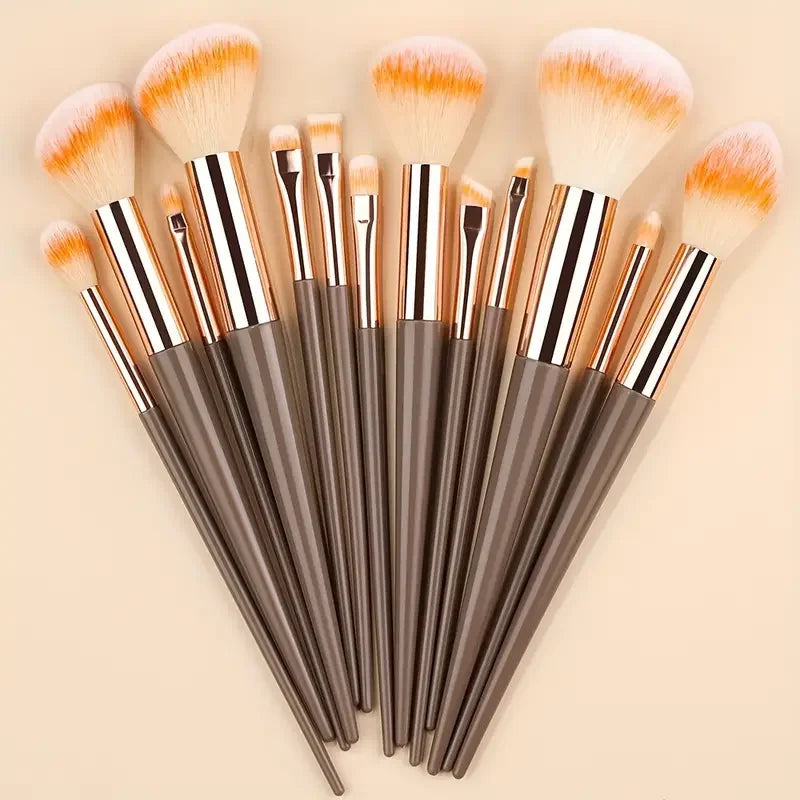 NEW 13PCS Makeup Brush Set Soft Fluffy Eye Shadow Foundation Blush Highlighter Concealer Brush Female Beauty Tool Christmas gift -  Glowcella