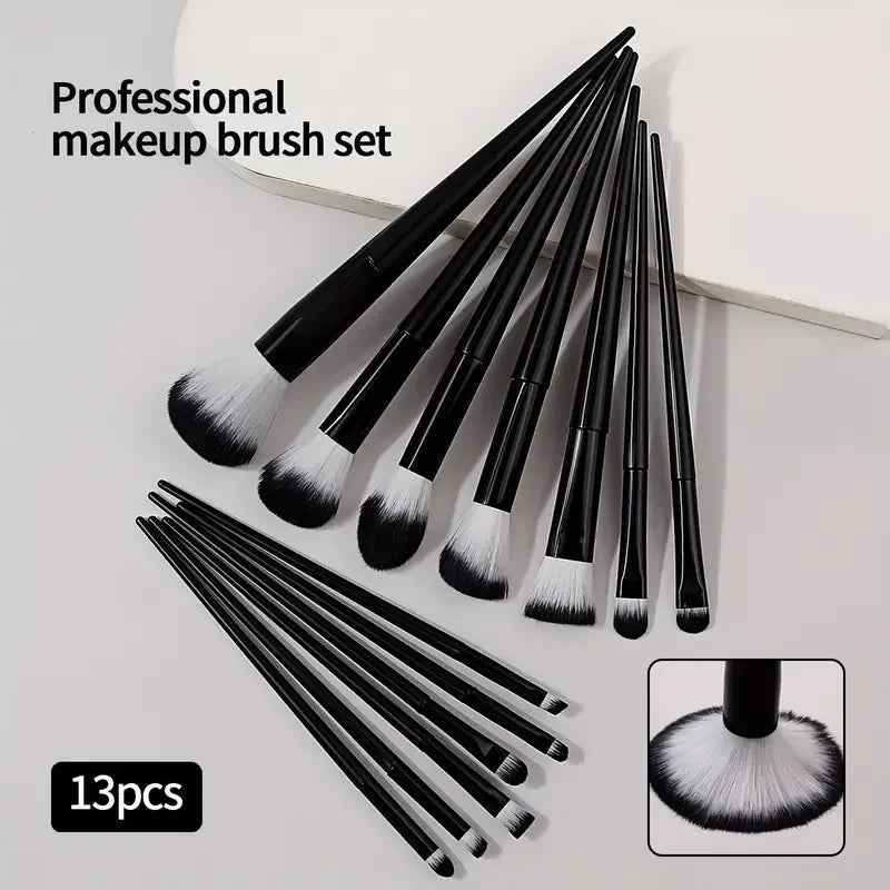 NEW 13PCS Makeup Brush Set Soft Fluffy Eye Shadow Foundation Blush Highlighter Concealer Brush Female Beauty Tool Christmas gift -  Glowcella