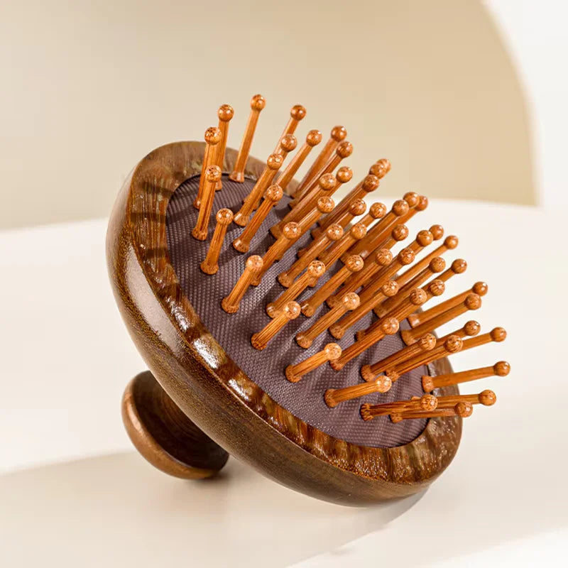 Wooden Anti-Static Massage Comb -  Glowcella