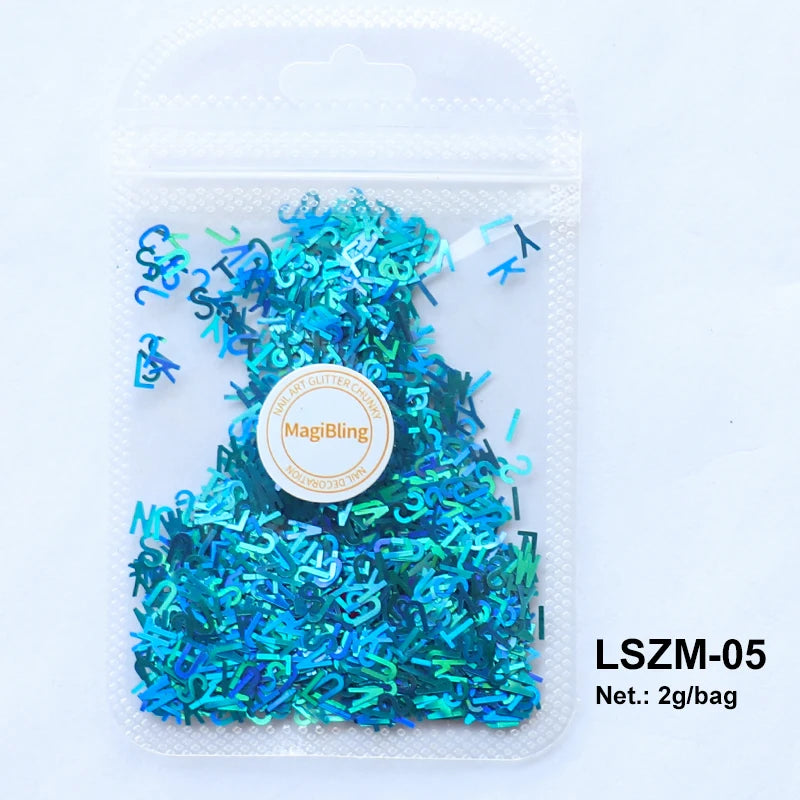 Holographic Nail Sequins Paillette -  Glowcella