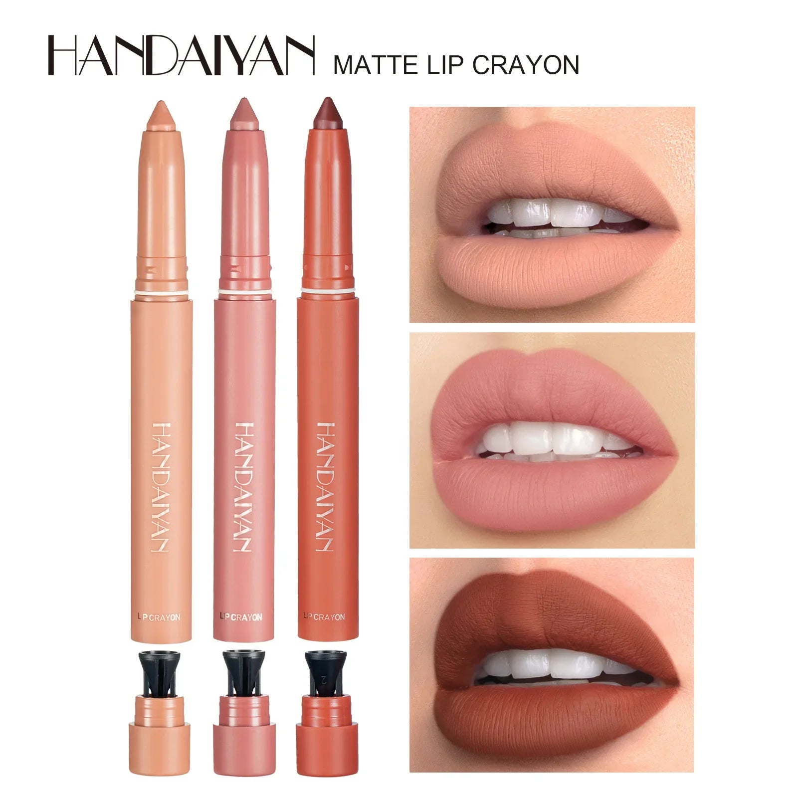 2 in 1 Matte Nude Lipstick & Lip Liner -  Glowcella