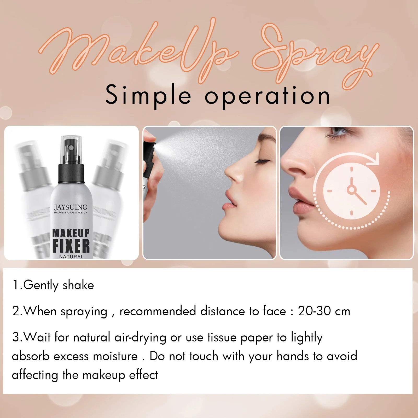 Matte Finishing Makeup Setting Spray -  Glowcella