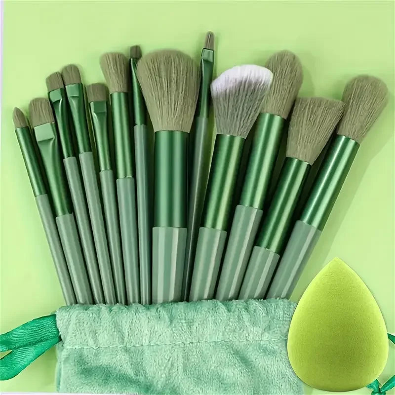 NEW 13PCS Makeup Brush Set Soft Fluffy Eye Shadow Foundation Blush Highlighter Concealer Brush Female Beauty Tool Christmas gift -  Glowcella