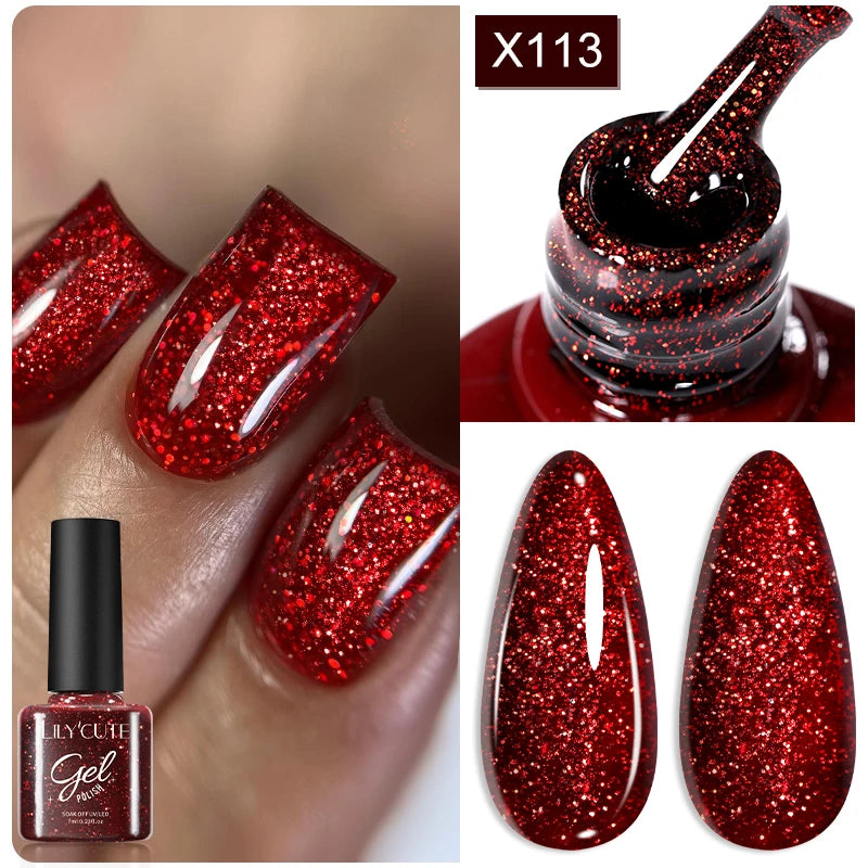 Glitter Gel Liner Nail Polish -  Glowcella